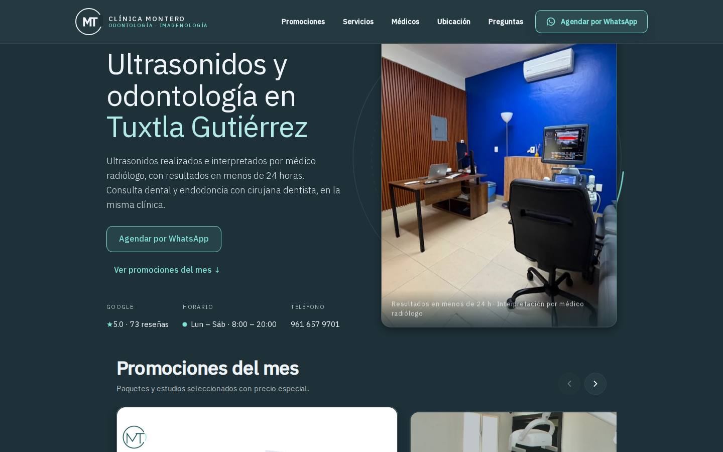 Clínica Montero, Plataforma de Imagen Médica, en producción
